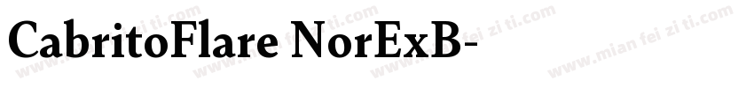 CabritoFlare NorExB字体转换